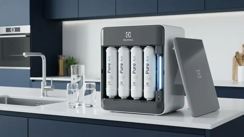 Melhor Purificador de Água Pure 4x Electrolux: Veredito Final 2 Detalhe dos filtros do purificador Electrolux Pure 4x