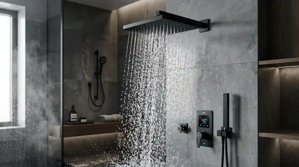 Chuveiro Eletrônico em 2026: A Solução Definitiva para o Banho de Spa em Casa 4 Chuveiro eletrônico com pressurizador turbo para alta pressão de água