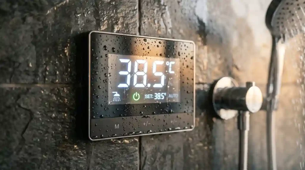 Chuveiro Eletrônico em 2026: A Solução Definitiva para o Banho de Spa em Casa 6 Controle gradual de temperatura em chuveiro eletrônico de vanguarda