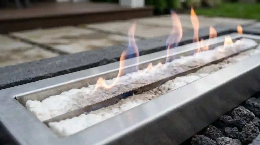 Lareira Ecológica a Álcool: O Guia Definitivo com 2 Modelos para Aquecer seu Lar com Luxo 4 Manta cerâmica interna absorvendo o biofluido da lareira ecologica a alcool
