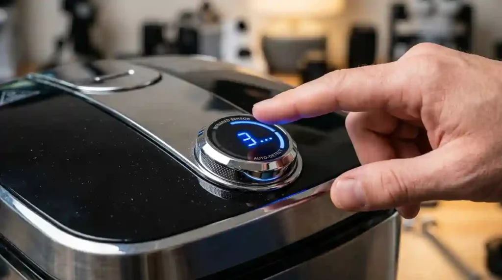 Sensor infravermelho de aproximação da lixeira inteligente com sensor