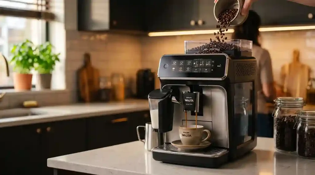 Máquina de Café em Grãos referência em cozinha de alto padrão