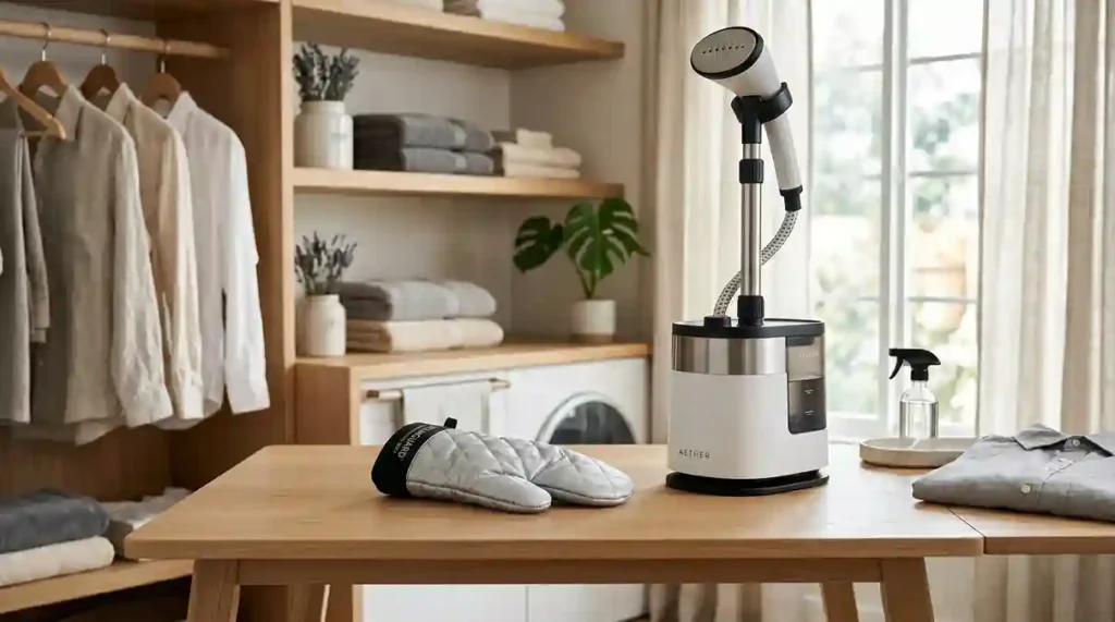 Passadeira a Vapor Vertical: O Guia Definitivo com 2 Modelos para Cuidar de Roupas Finas com Praticidade 6 Luva térmica de proteção isolante indicada para passadeira a vapor vertical