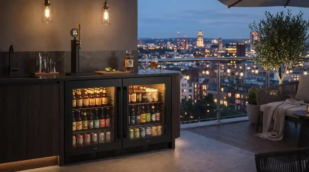 cervejeira vertical expositora frost free em bancada