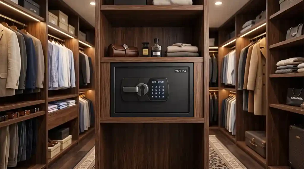 cofre eletrônico digital premium em closet